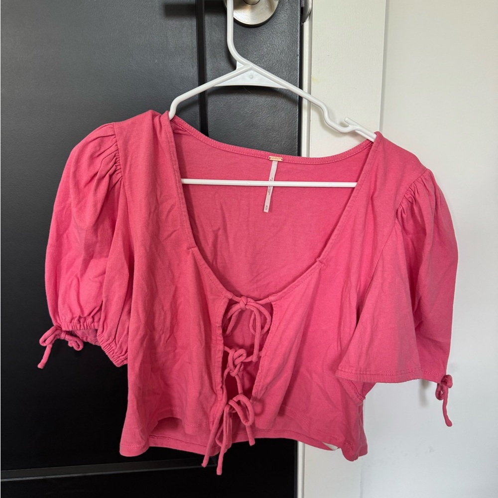 Free people tie up blouse